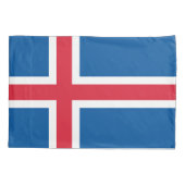 Flagge Islands Kissenbezug (Rückseite)