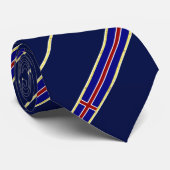 Flagge Islands Krawatte (Gerollt)