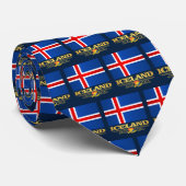 Flagge Islands Krawatte (Gerollt)