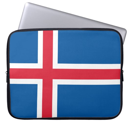 Flagge Islands Laptopschutzhülle (Vorderseite)