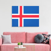 Flagge Islands Leinwanddruck (Insitu (Wohnzimmer))