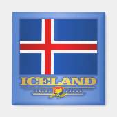Flagge Islands Magnet (Vorne)