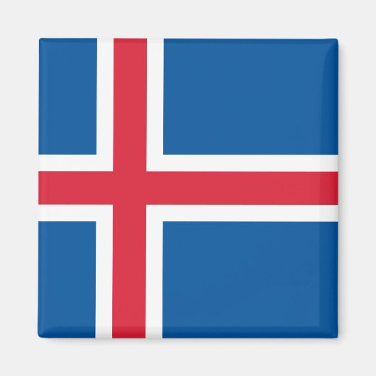 Flagge Islands Magnet (Vorne)