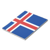 Flagge Islands Notizblock (Rotiert)