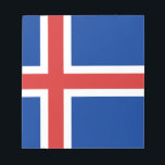 Flagge Islands Notizblock<br><div class="desc">Flagge Islands - íslenski fáninn</div>