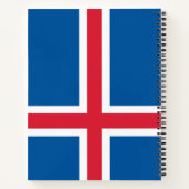 Flagge Islands Notizblock (Rückseite)