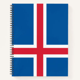Flagge Islands Notizblock