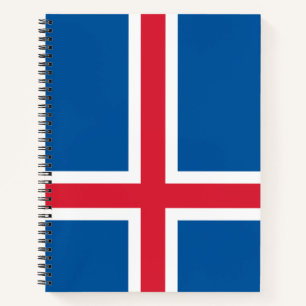 Flagge Islands Notizblock