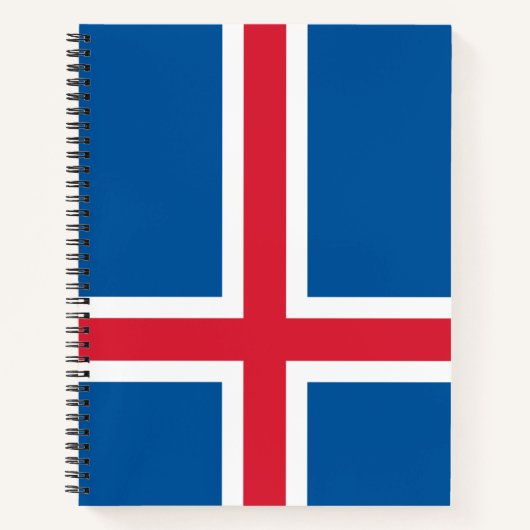 Flagge Islands Notizblock (Vorderseite)
