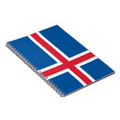 Flagge Islands Notizblock (Rechte Seite)