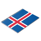 Flagge Islands Notizblock (Linke Seite)