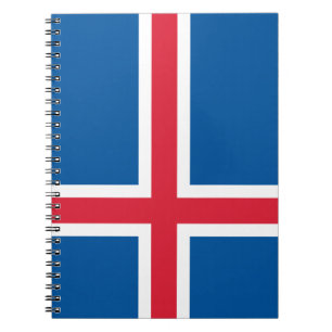 Flagge Islands Notizblock