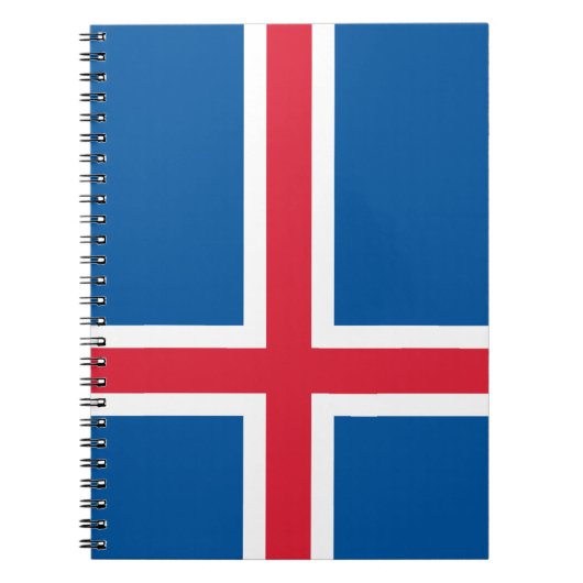 Flagge Islands Notizblock (Vorderseite)