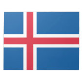 Flagge Islands Notizblock (Vorderseite)