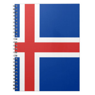 Flagge Islands Notizblock