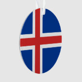 Flagge Islands Ornament (Vorderseite)