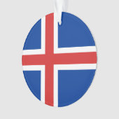 Flagge Islands Ornament (Vorderseite)