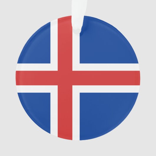 Flagge Islands Ornament (Vorderseite)