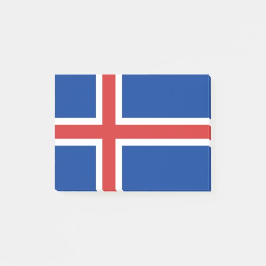 Flagge Islands Post-it® Notes Post-it Klebezettel (Vorderseite)