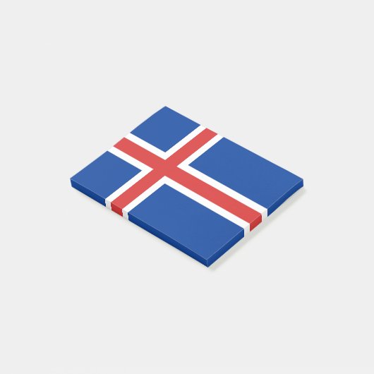 Flagge Islands Post-it® Notes Post-it Klebezettel (angewinkelt)