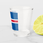 Flagge Islands Schnapsglas (Rechts)