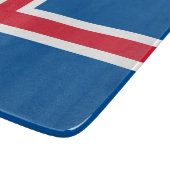 Flagge Islands Schneidebrett (Ecke)