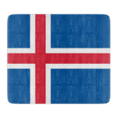 Flagge Islands Schneidebrett (Vorderseite)