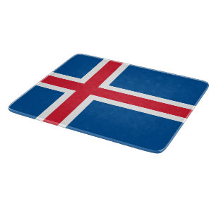 Flagge Islands Schneidebrett