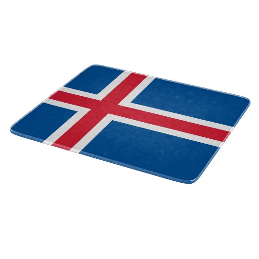 Flagge Islands Schneidebrett (Ecke)