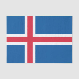 Flagge Islands Seidenpapier