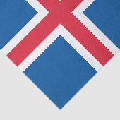 Flagge Islands Seidenpapier (Ausschnitt)