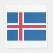 Flagge Islands Serviette (Vorderseite)