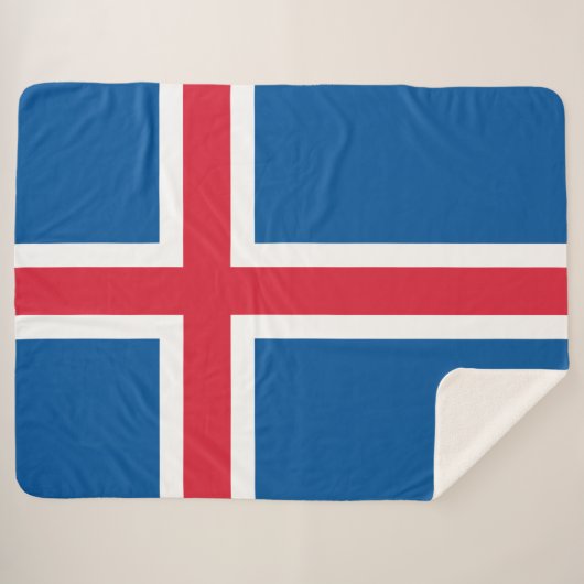 Flagge Islands Sherpadecke (Vorderseite (Horizontal))