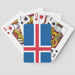 Flagge Islands Spielkarten