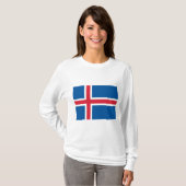 Flagge Islands T-Shirt (Vorne ganz)