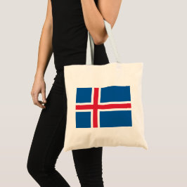 Flagge Islands Tragetasche
