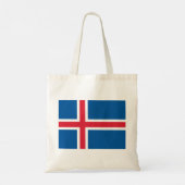 Flagge Islands Tragetasche (Rückseite)