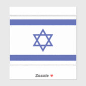 Flagge Israels Aufkleber (Blatt)