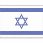 Flagge Israels Aufkleber (Vorderseite)
