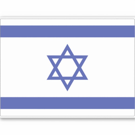Flagge Israels Aufkleber (Vorderseite)