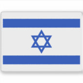 Flagge Israels Aufkleber (Vorderseite)