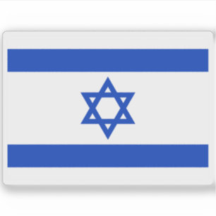 Flagge Israels Aufkleber