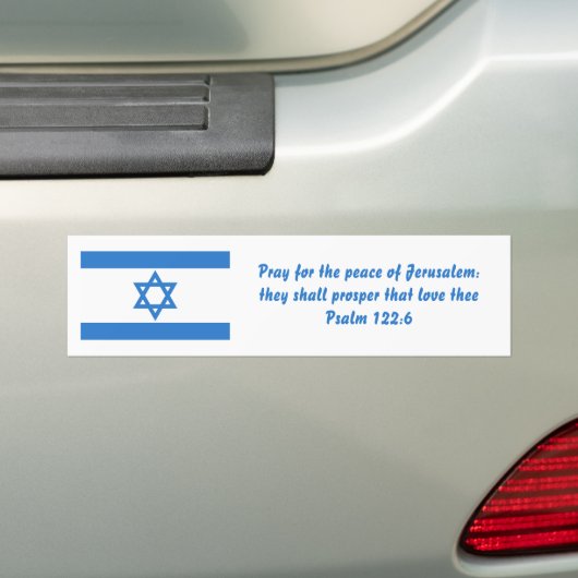 Flagge Israels, Autoaufkleber (Auf Auto)
