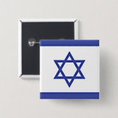 Flagge Israels Button (Vorne & Hinten)