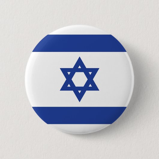 Flagge Israels Button (Vorderseite)