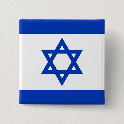 Flagge Israels Button (Vorderseite)