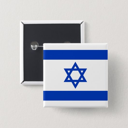 Flagge Israels Button (Vorne & Hinten)