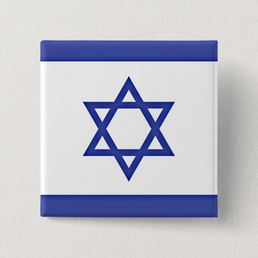 Flagge Israels Button (Vorderseite)