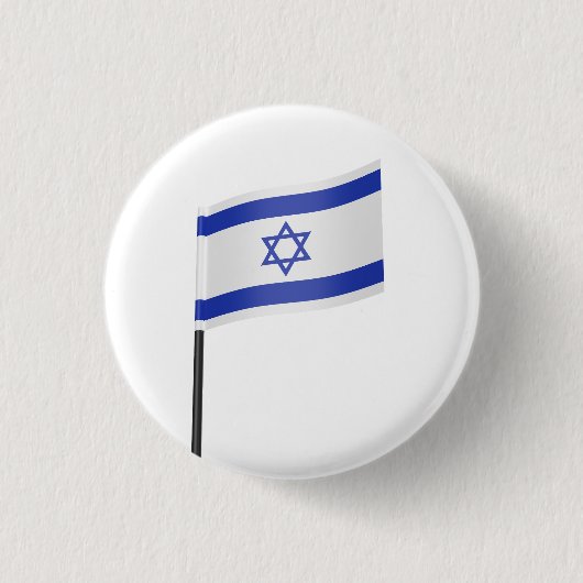 Flagge Israels Button (Vorderseite)