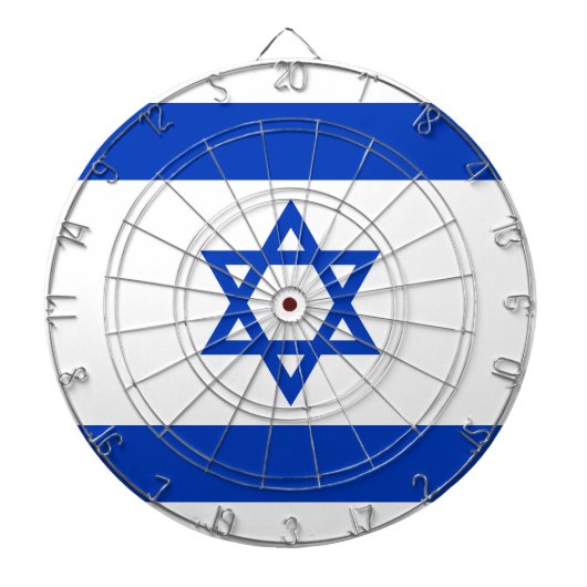 Flagge Israels Dartscheibe (vorne)